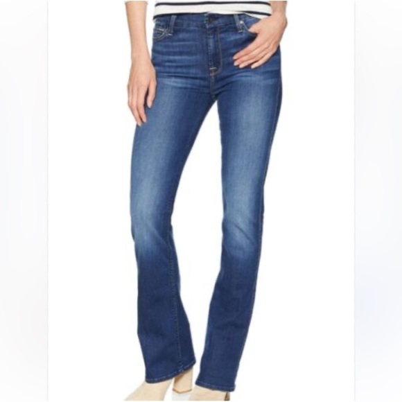 JEN7 by 7 for all Mankind Women’s Slim Bootcut Mid Rise Jeans | Size 6 - Picture 1 of 9